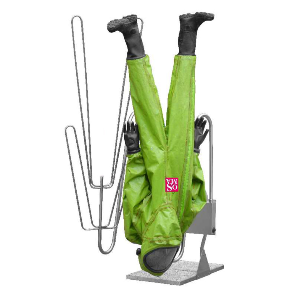 torkpanel, torkställning, torka dykardräkt, torka kemdräkt, torka dykardräkt, torka larmställ, torka handskar, torka stövlar, torka kängor, OSMA, Top Trock